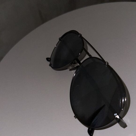 DIFF Eyewear Aviator Pilot Shape Sunglasses Gunmetal with Gray Mirror lens - Picture 13 of 13